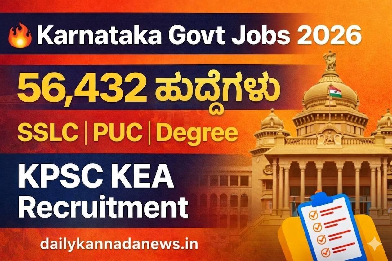 Karnataka Govt Jobs 2026